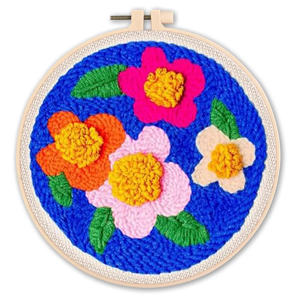 Punch Needle Kit, SDOYUNO Flowers for Beginner Embroidery & Yarn Painting