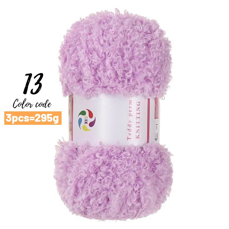 Yarn, Teddy-Style Faux Fur for Scarves, Sweaters, Bags & Cozy Home Crafts