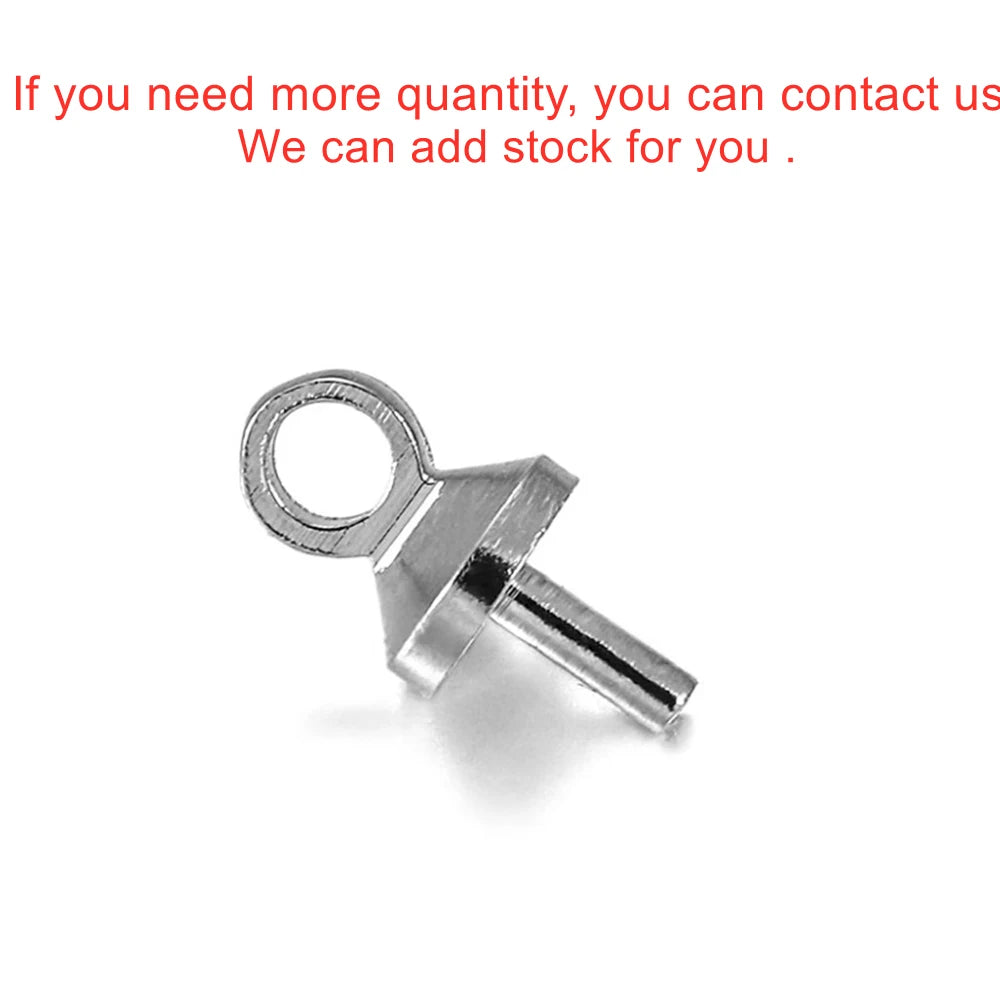 Screw Eye Bails Metal Pendant Pins End Caps DIY Jewelry Making Craft Supplies
