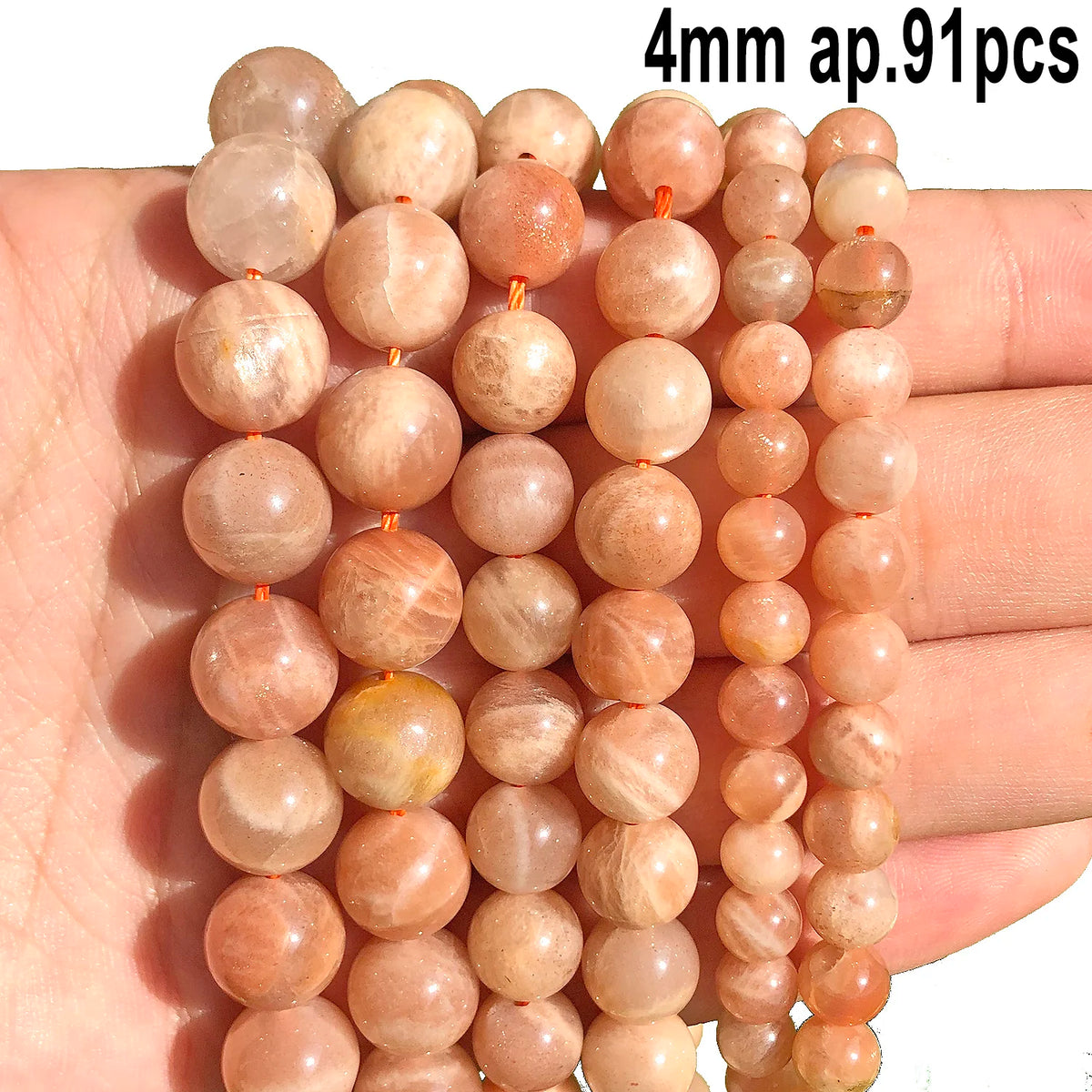 Stone Beads Nude Sunstone-Style Faceted Irregular for DIY Jewelry Making