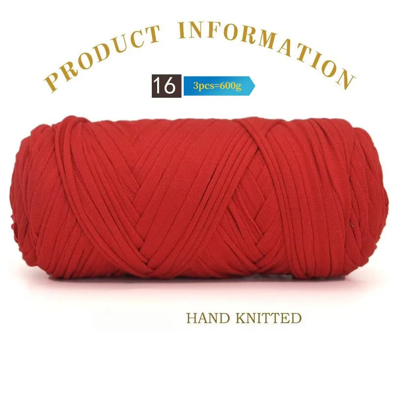 Yarn, Fabric Strip for Crochet Bags, Slippers, Hats, Cushions & Baskets