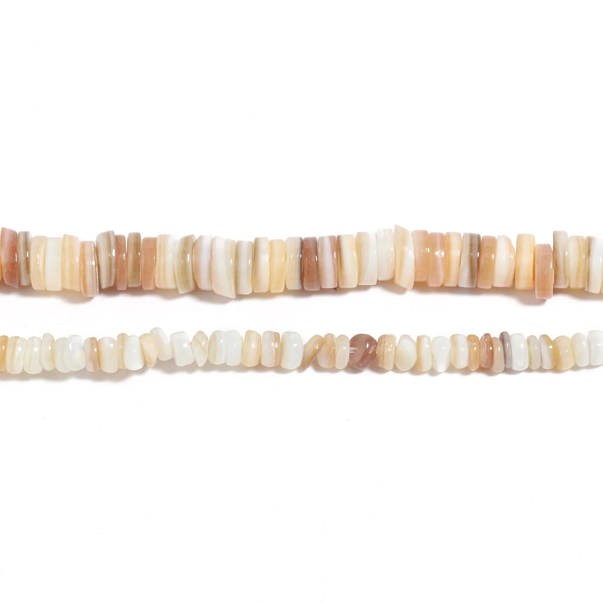 Shell Beads Flat Round Heishi Mother-of-Pearl Styles for DIY Jewelry Making