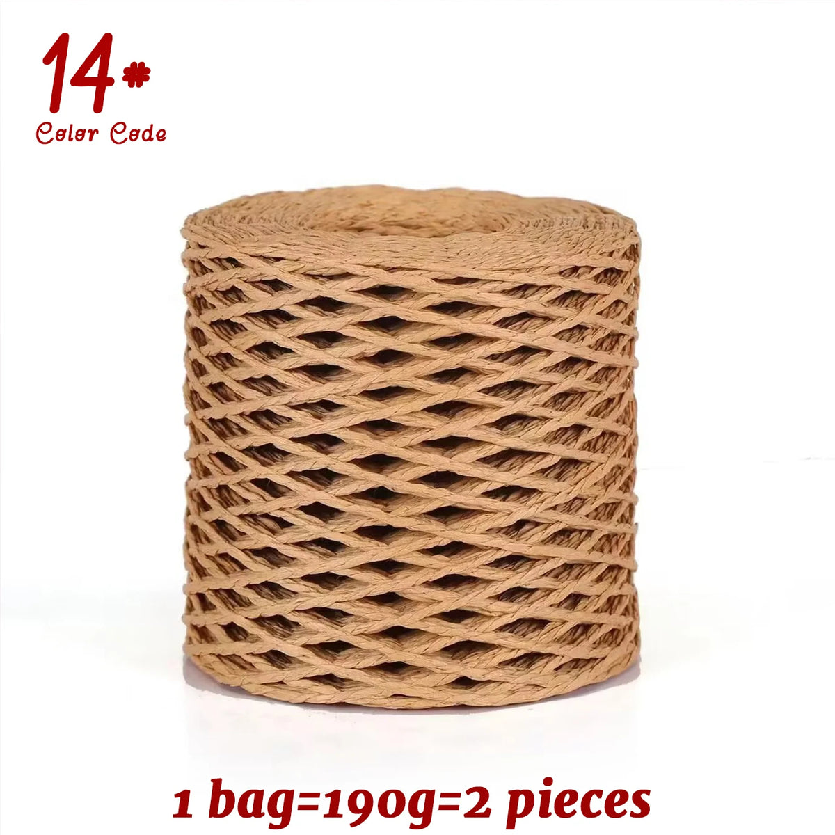 Yarn, Raffia-Style for Summer Hats, Bags, Slippers, Gift Wrap & Crafts