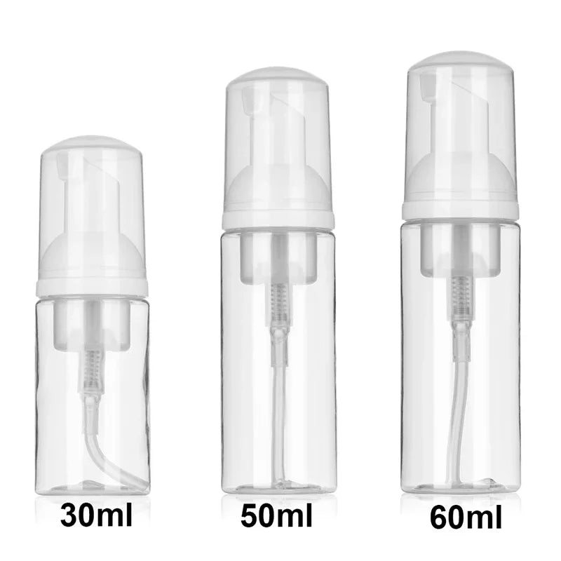 Foaming Pump Bottles Empty Plastic Refillable Soap Dispensers 2 Pack