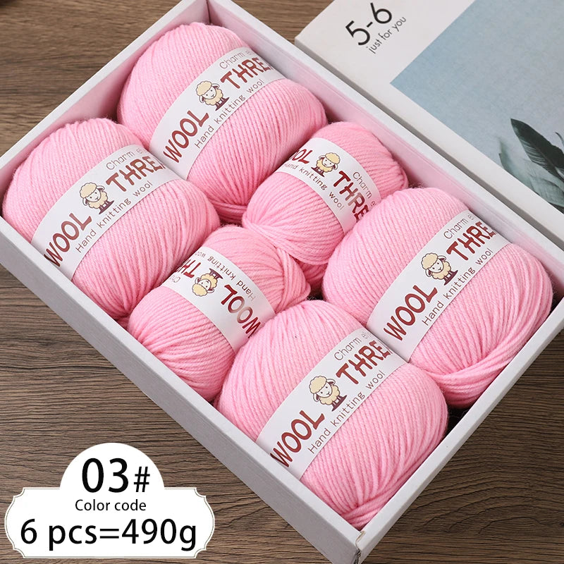 Yarn, Medium-Coarse for Knitting Sweaters, Scarves, Hats & Winter Crafts