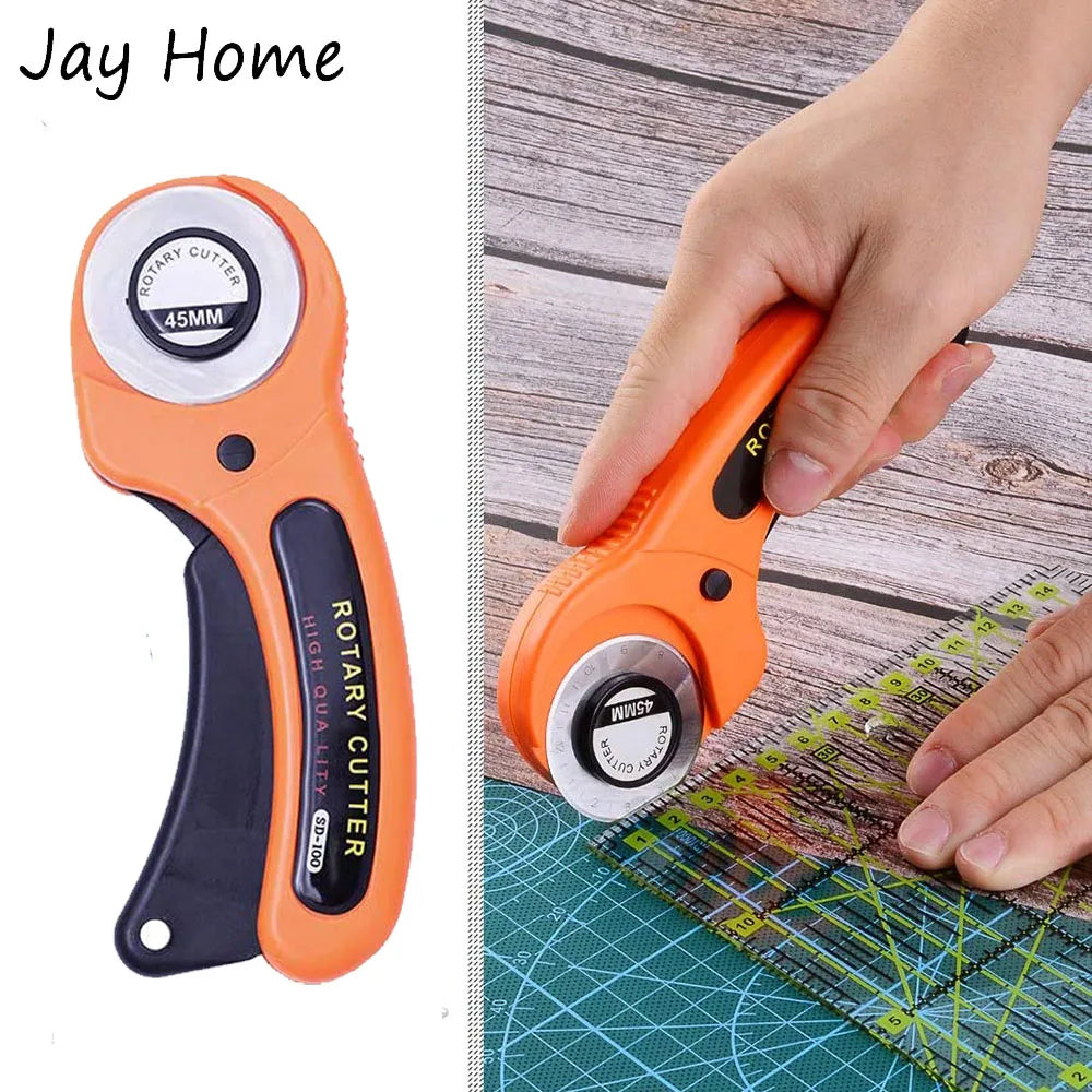 Rotary Cutter Kit with Cutting Mat, Patchwork Ruler & Fabric Sewing Clips