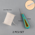 Smokeless Candle Wicks 2.6-20cm Pre-Waxed Cotton Core Wicks with Metal Sustainer Tabs DIY Handmade Candle Making Tools