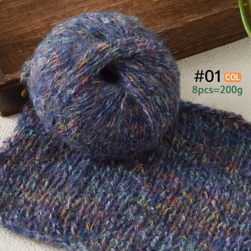 Yarn, Colorful Textured for Sweaters, Shawls, Coats, Scarves & Crochet