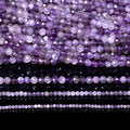 Stone Beads Tiny Faceted Purple Amethyst-Style for DIY Jewelry Making