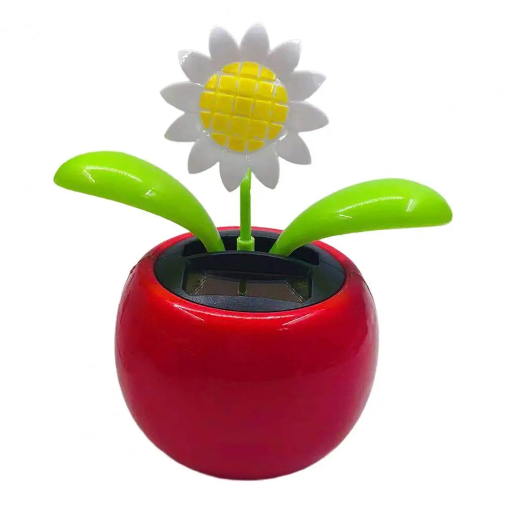 Fashion Car Ornament Solar Powered Car Dashboard Ornament Decoration