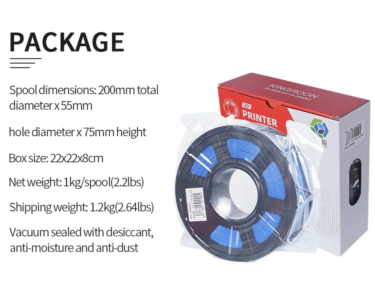 5KG PLA PETG TPU Filament 1.75mm High Quality 3D Printing Material Degradable Eco-friendly For 3D Printer Plastic 5 Rolls