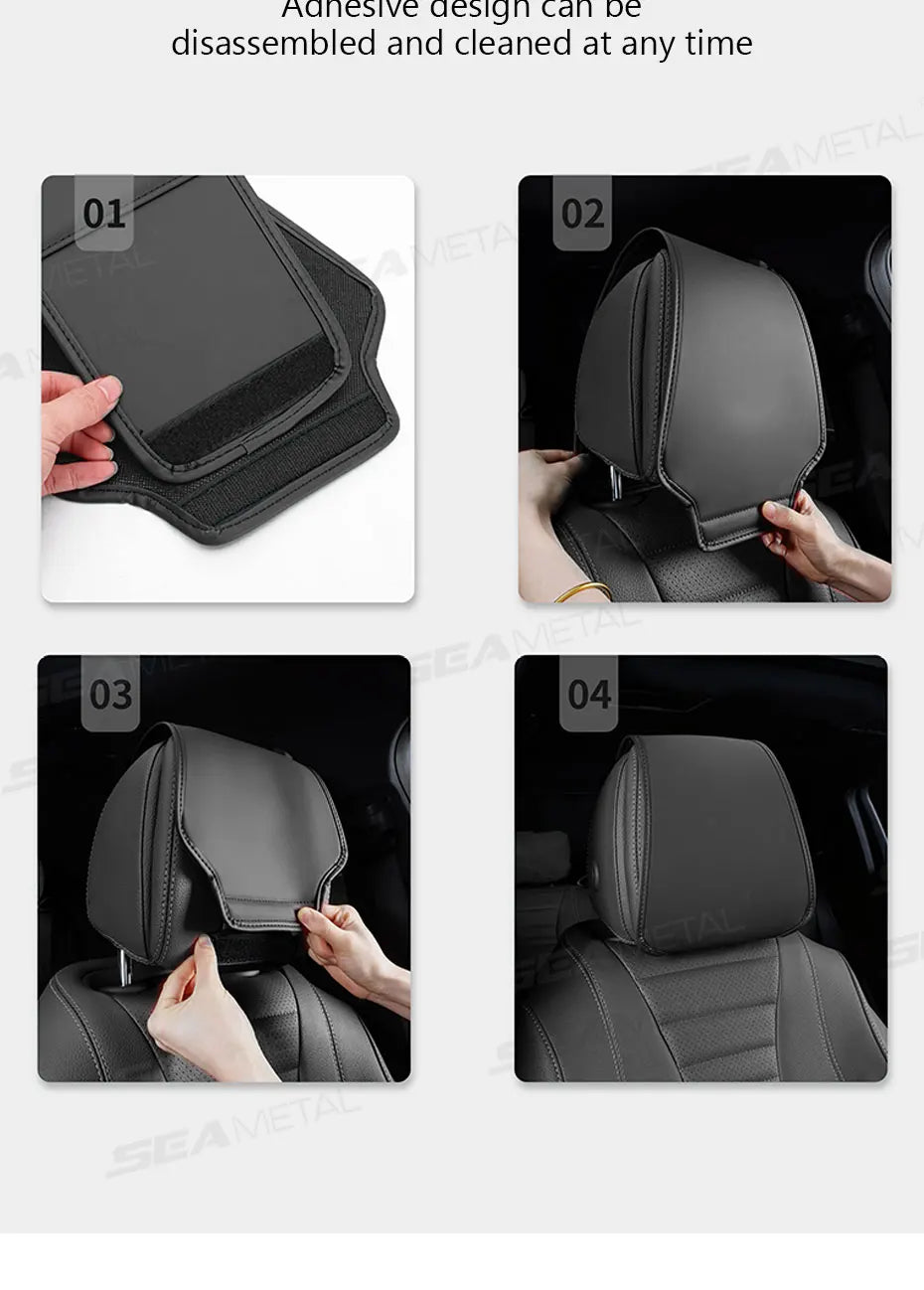 BLALION Premium Car Headrest Cover Premium Quality Replacement Accessory