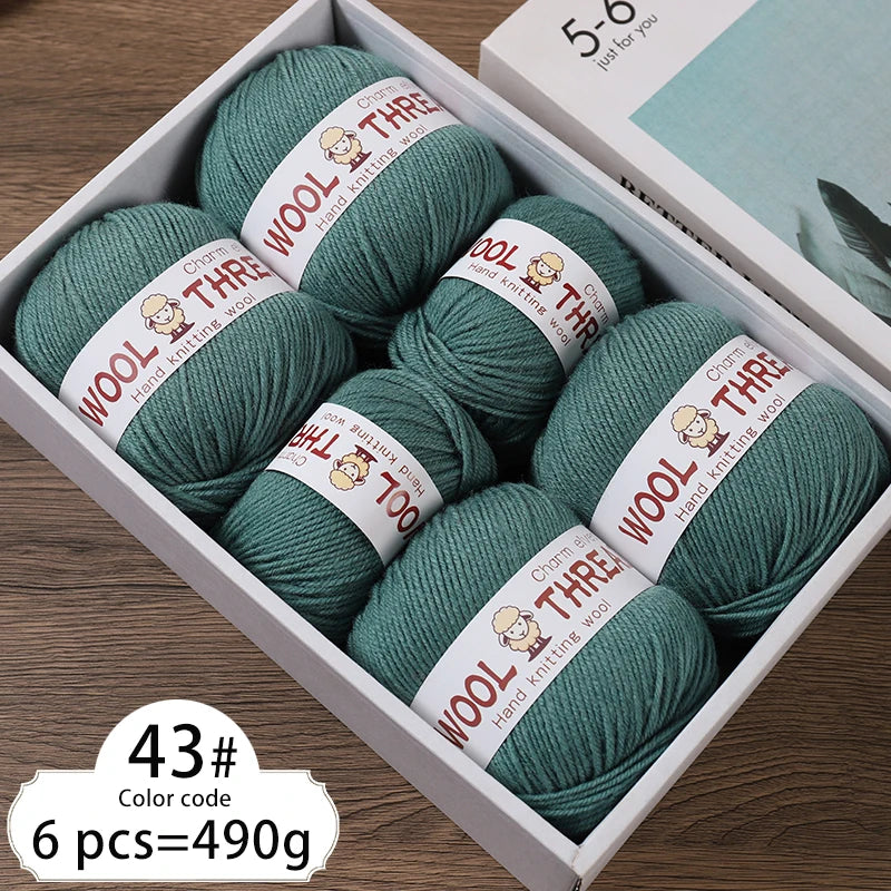 Yarn, Medium-Coarse for Knitting Sweaters, Scarves, Hats & Winter Crafts