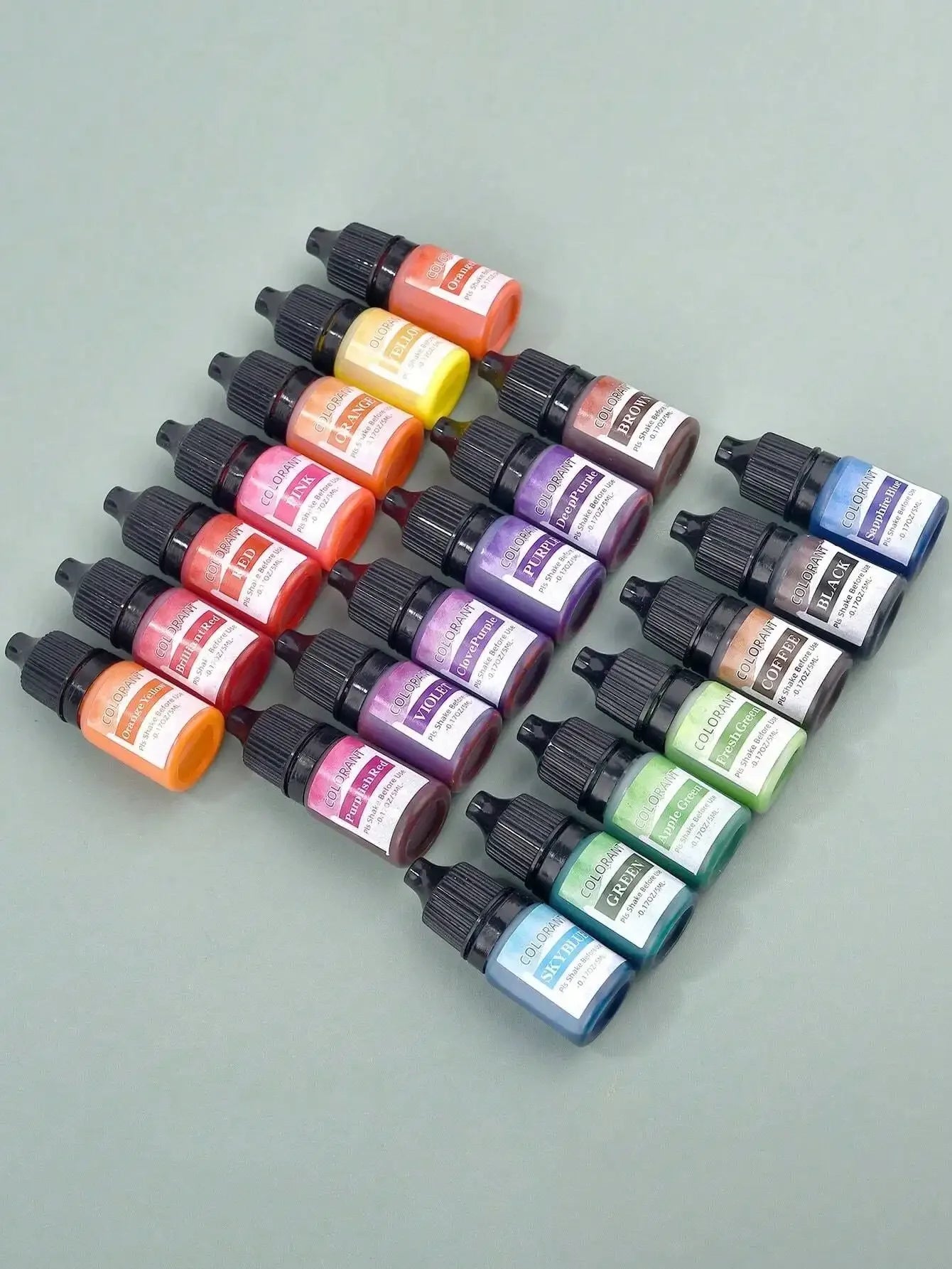 5ml 20 Colors Candle Dye Suitable For Silicone Mold DIY Handmade Scented Candles Soap Dye Soy Wax Colorant