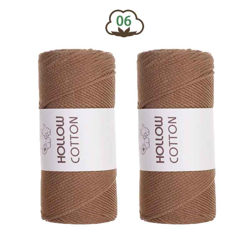 Yarn, Hollow Cord for Crochet Bags, Hats, Cushions & Handmade Accessories