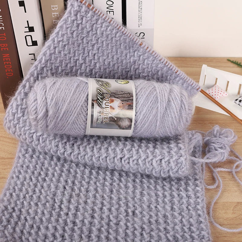 Yarn, Thick Textured for Handmade Hats, Scarves, Coats & Creative Gifts