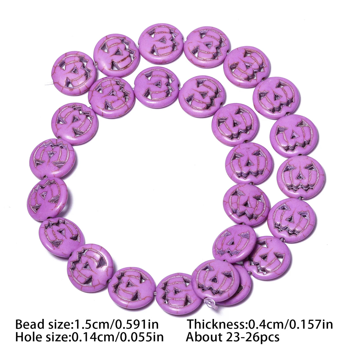 Stone Beads Halloween Pumpkin Skull Howlite Styles for DIY Jewelry Making