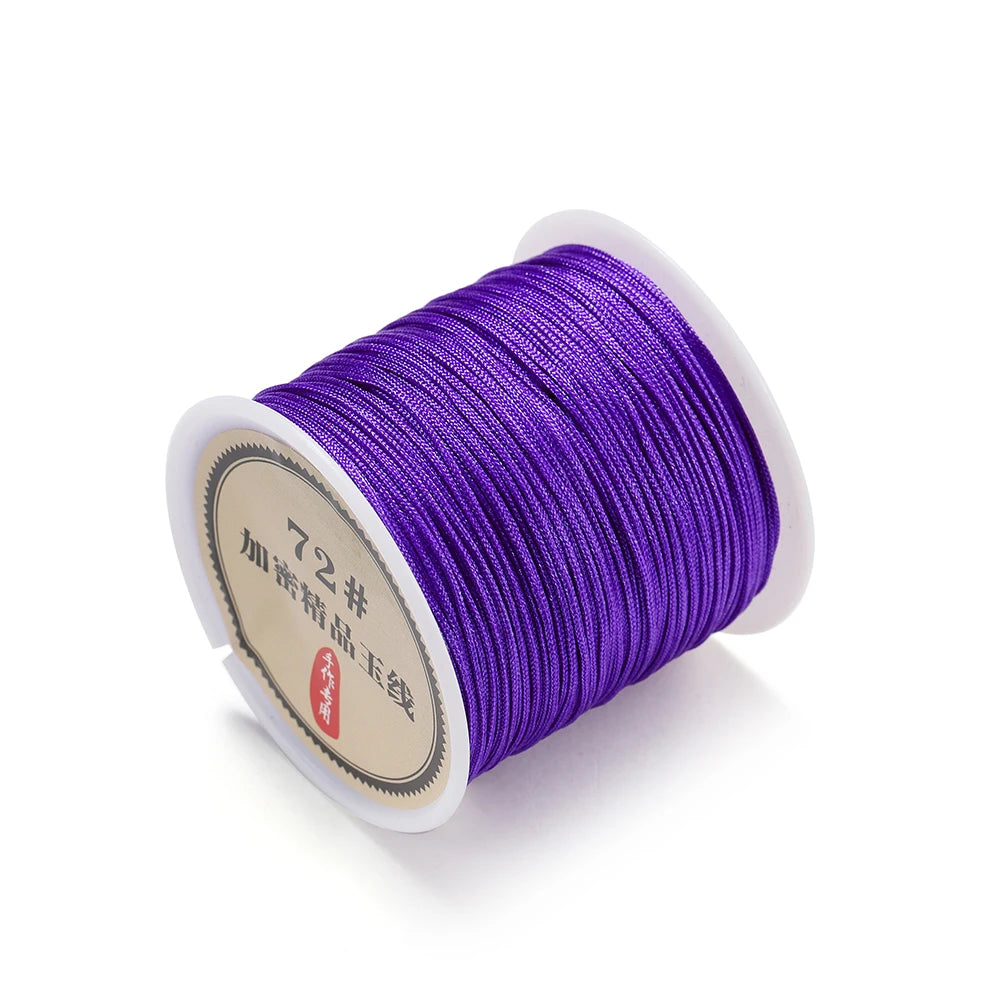 Beading Cord Nylon Chinese Knot Bracelet Braided String Tassel Craft Supplies