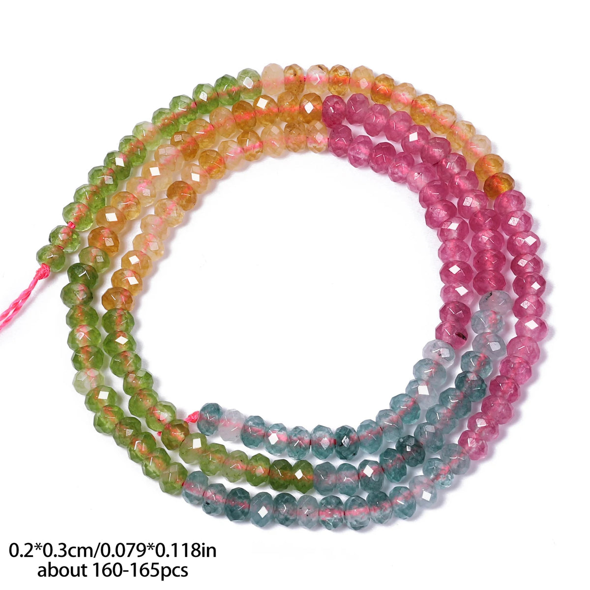 Stone Beads Faceted Abacus Zircon-Style for DIY Jewelry Making Bracelet Supplies