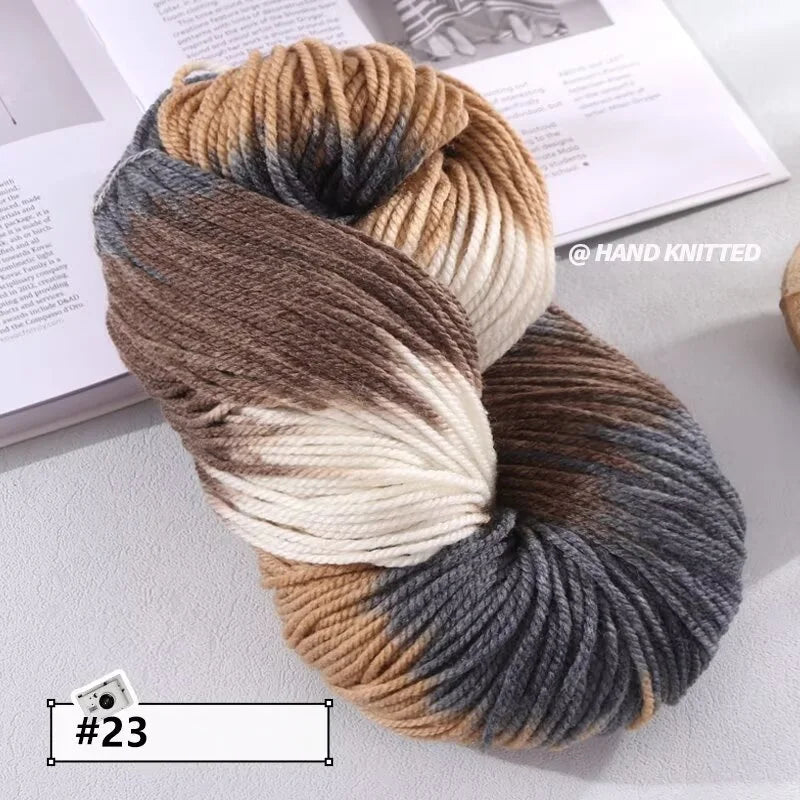 Yarn, Chunky Color Gradient for Handmade Coats, Scarves, Hats & Gloves