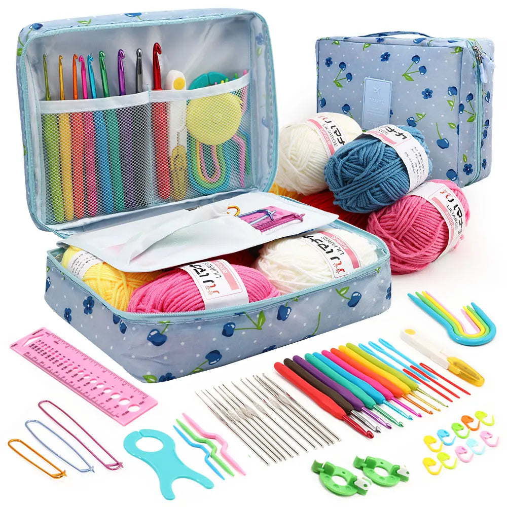 Crochet Tool Set for Beginners, Handmade Yarn Crafts & Needlework Gifts