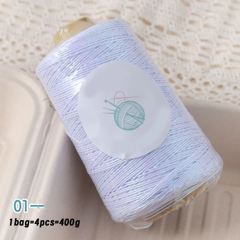 Yarn, Shiny Core-Spun for Bags, Storage Baskets, Slippers & Craft Projects