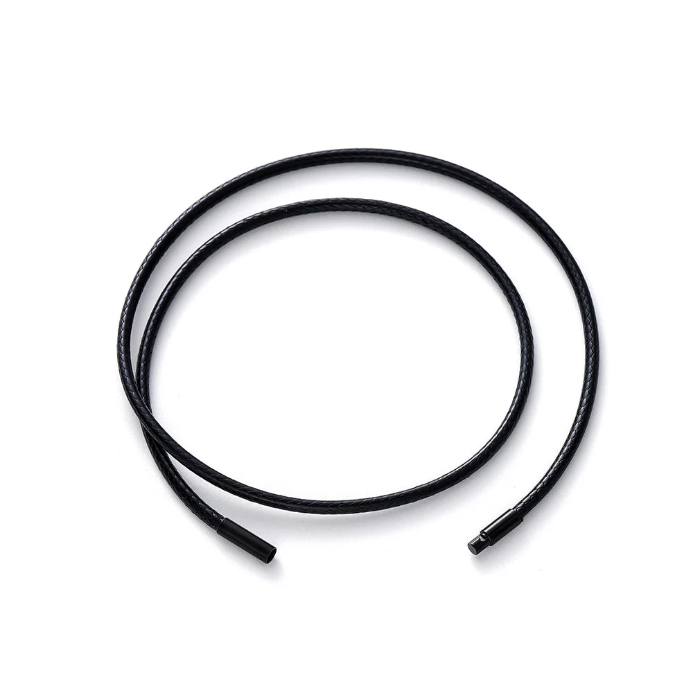 Necklace Cords Black Brown Braided Waxed Clasp DIY Jewelry Making Craft Supplies