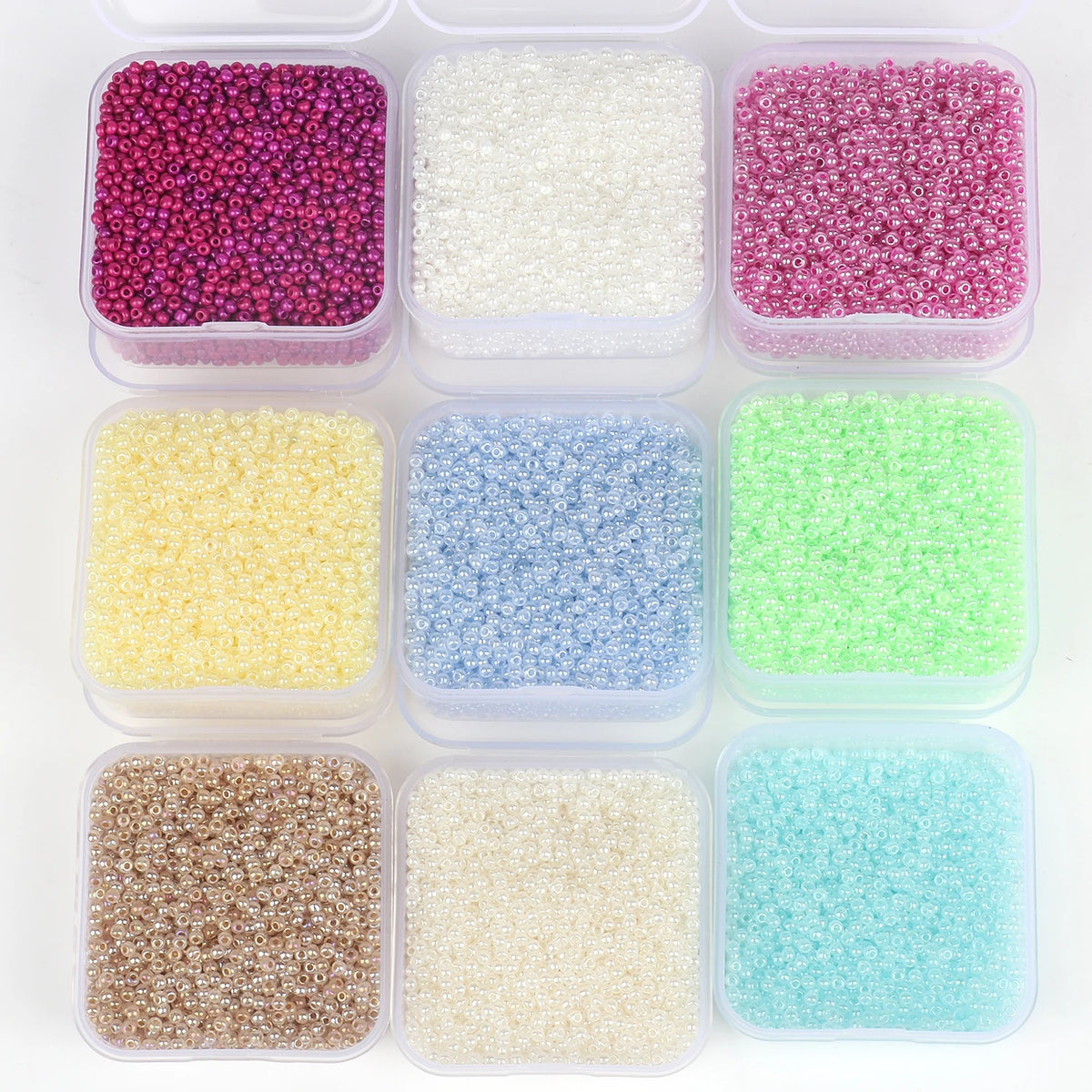 Glass Seed Beads Boxed Colorful Czech-Style for DIY Jewelry Making Craft Beads