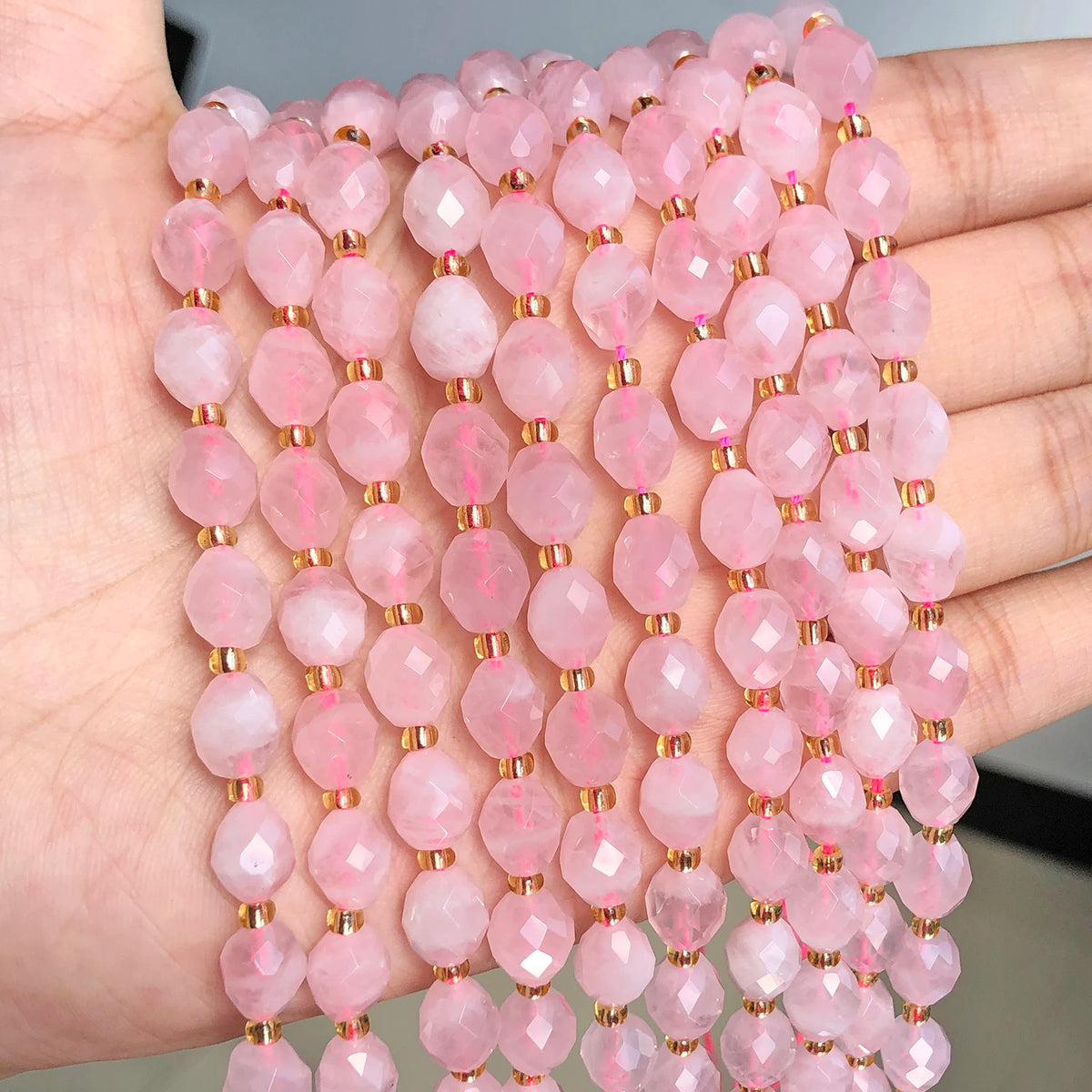 Stone Beads Faceted Oval Assorted Stone Styles for DIY Jewelry Making