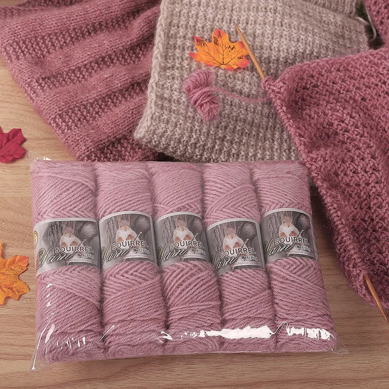 Yarn, Thick Textured for Handmade Hats, Scarves, Coats & Creative Gifts
