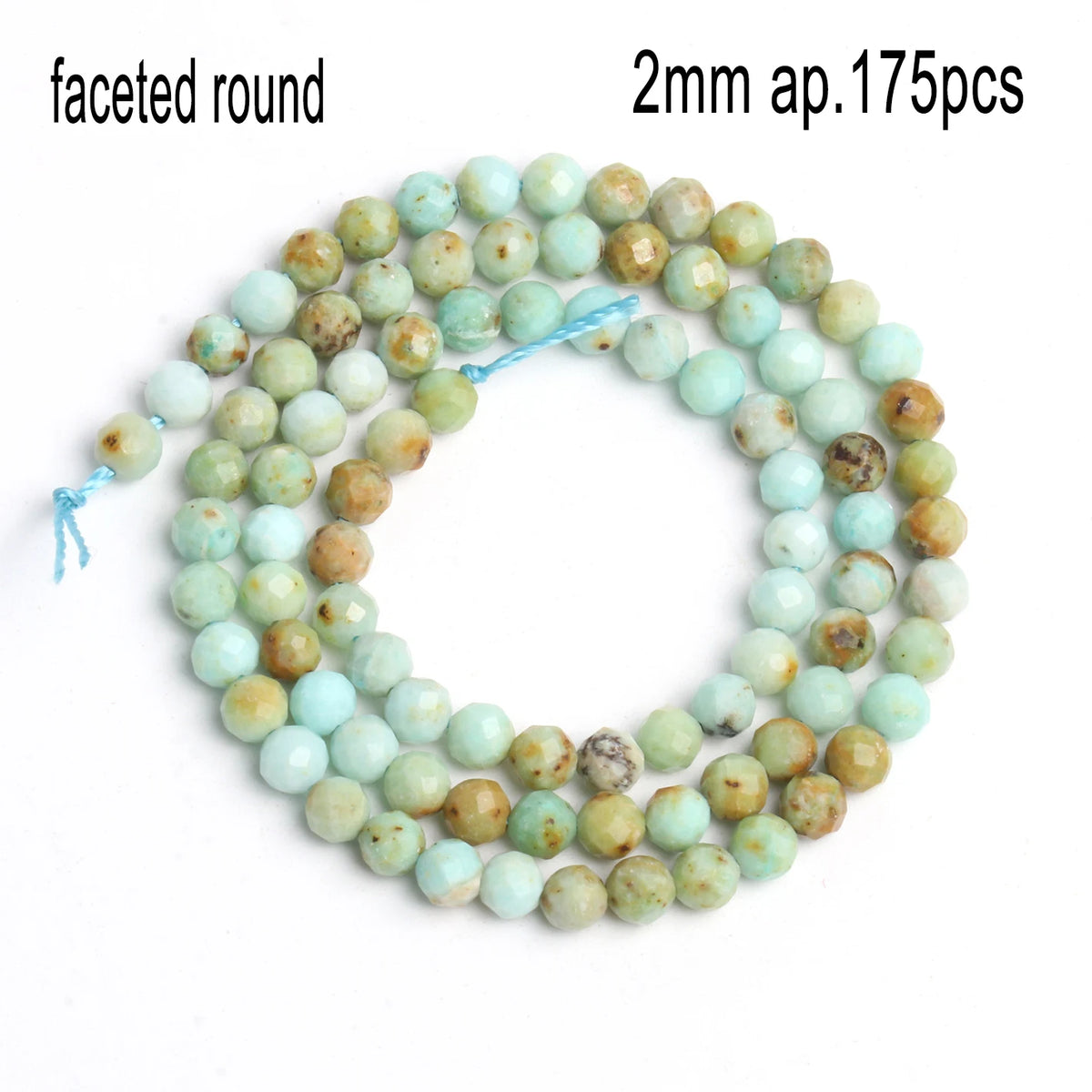 Stone Beads Amazonite-Style Faceted Mixed Shapes for DIY Jewelry Making