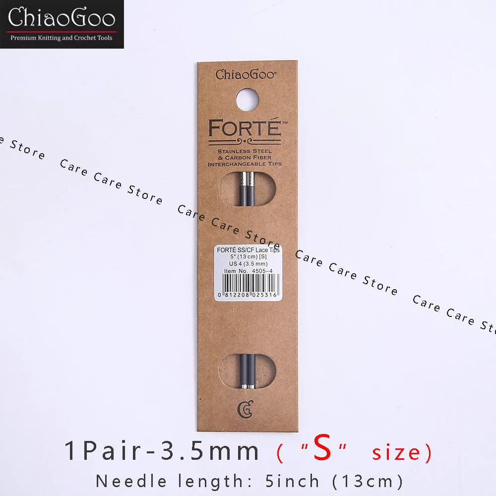 Knitting Needle Tips, ChiaoGoo FORTE for Interchangeable Needlecraft Tools