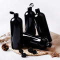 Flip-Top Bottles Empty Large PET Black White Clear Packaging 8 Pack