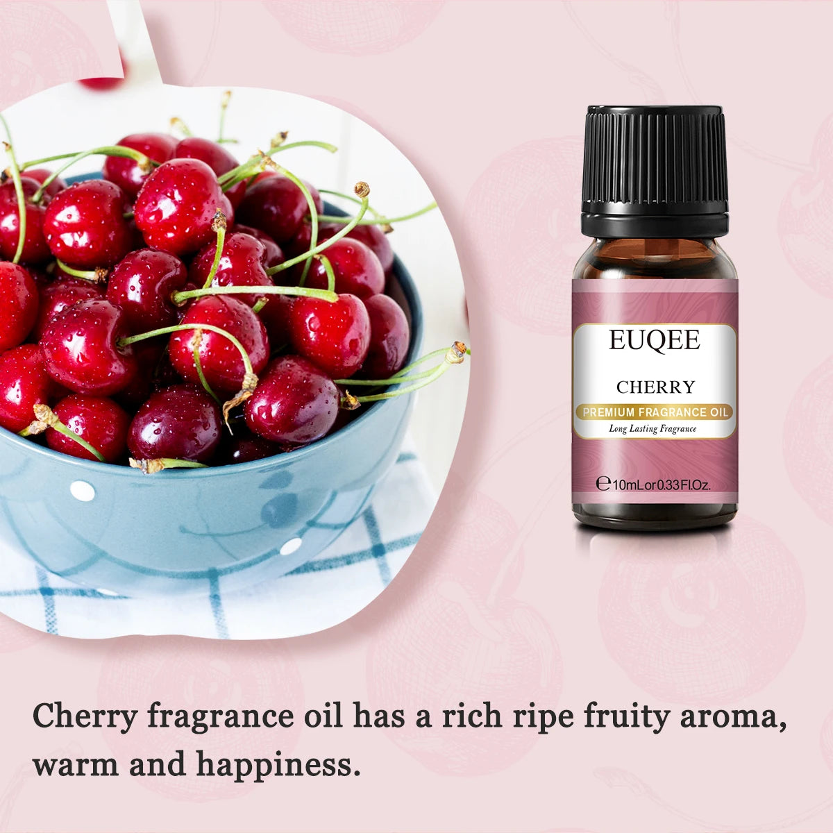 EUQEE 10ML 10ML Sweet Fruit Fragrance Oil For Aromatherapy,Making Candle,DIY Soap,Apple,Mango,Strawberry,Cherry,Coconut,Peach