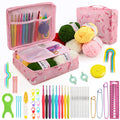 Crochet Tool Set for Beginners, Handmade Yarn Crafts & Needlework Gifts
