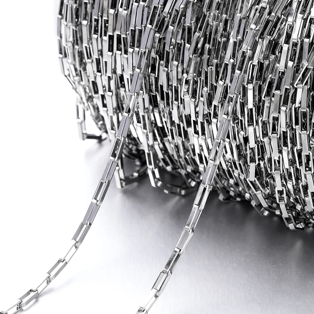 Jewelry Chains Heart Star Stainless Steel Necklace Bracelet DIY Jewelry Making