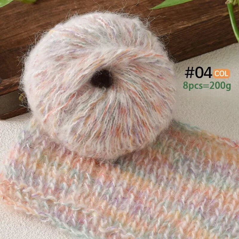 Yarn, Colorful Textured for Sweaters, Shawls, Coats, Scarves & Crochet