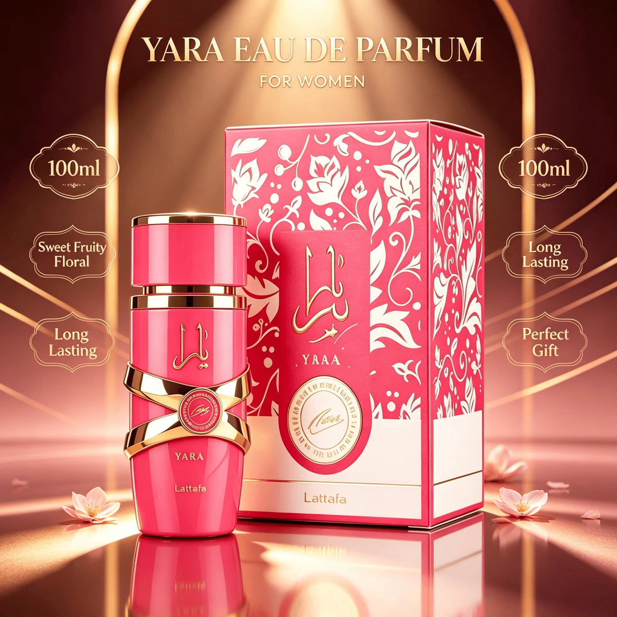 Lattafa Yara Candy Women's Eau de Parfum 3.4 oz Sweet Fruity Floral Perfume