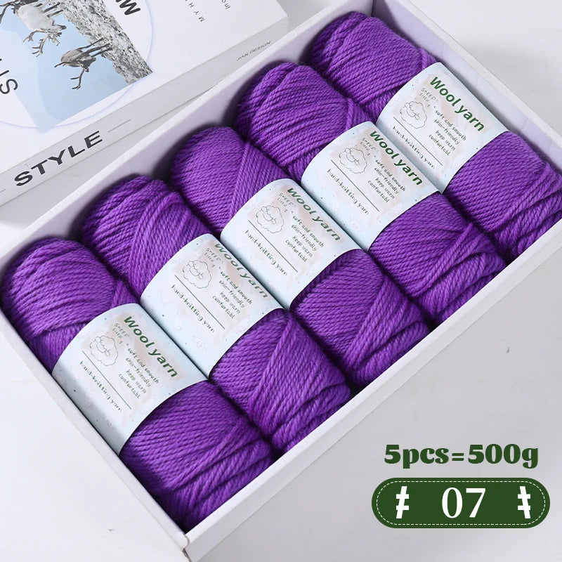 Yarn, Thick Rainbow Gradient for Coats, Scarves, Gloves & Creative Knitwear
