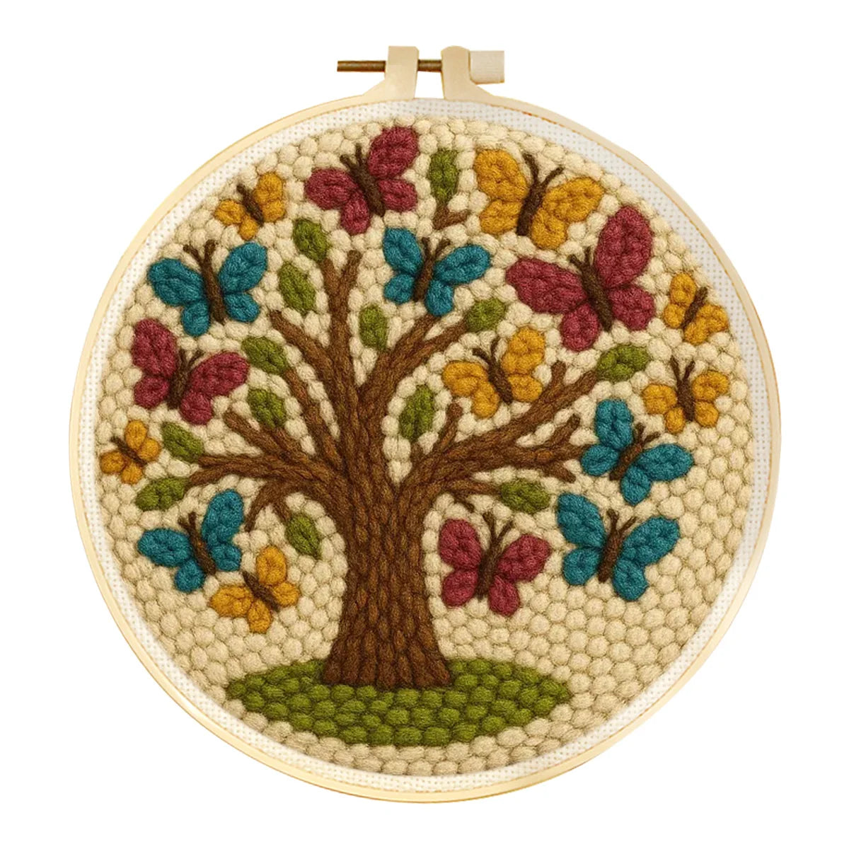 Punch Needle Kit, Scenery Pattern for Beginner Yarn Art & Home Decor