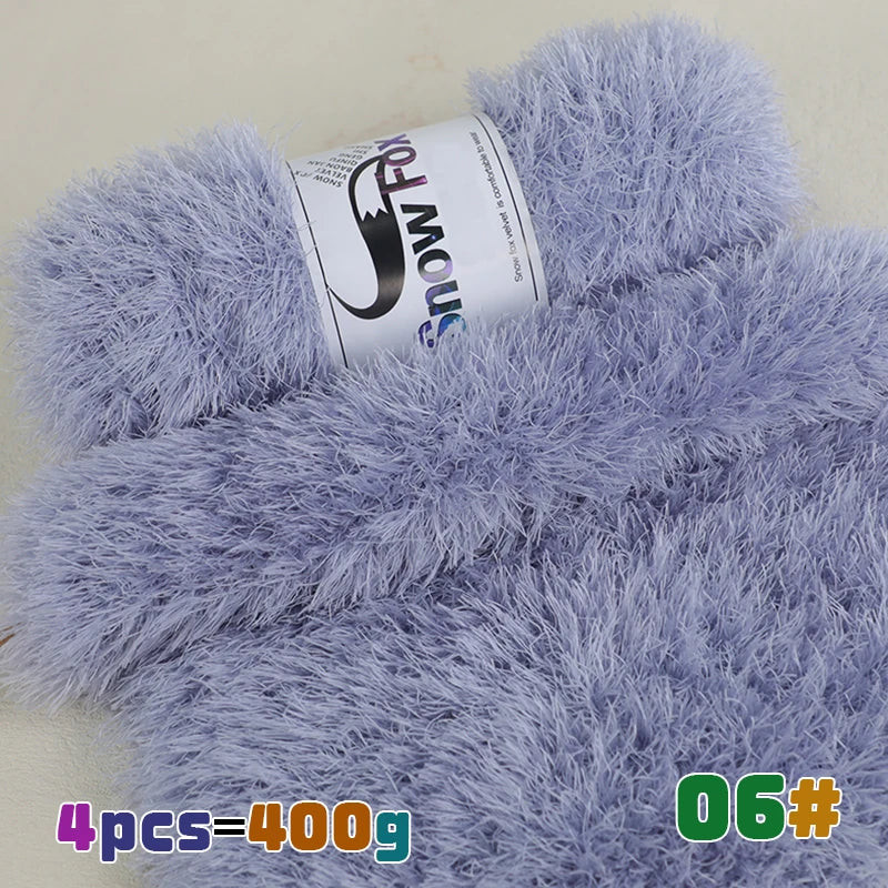 Yarn, Faux Fur Eyelash Texture for Knitting Coats, Scarves, Hats & Vests