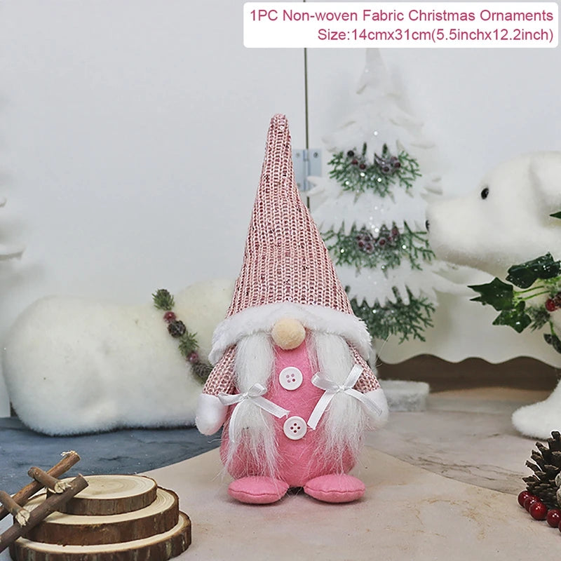 Christmas Doll Ornaments Merry Christmas Decorations For Home Xmas Decor Gifts