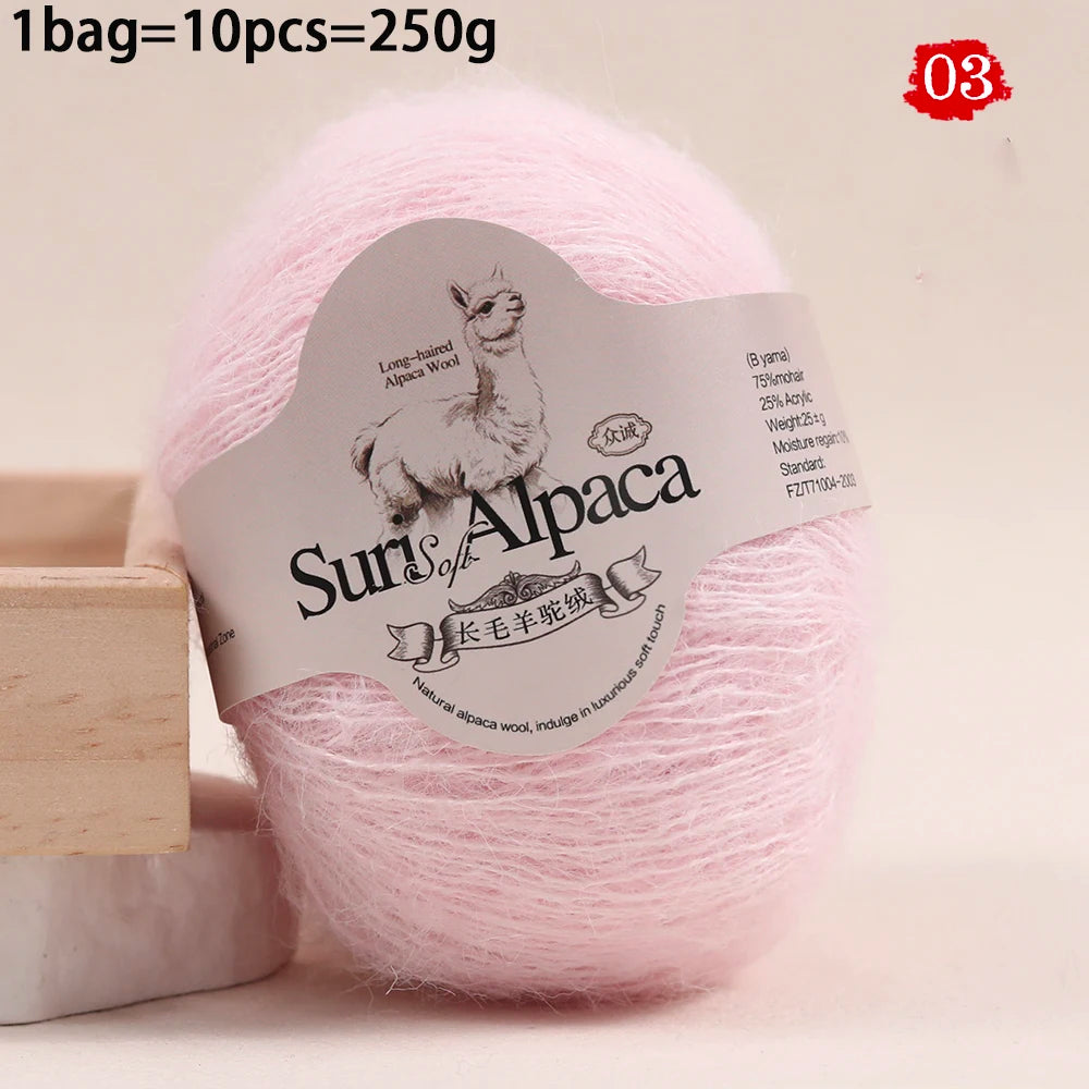Yarn, Long-Pile Multicolor for Sweaters, Gloves, Shawls & Decorative Crafts