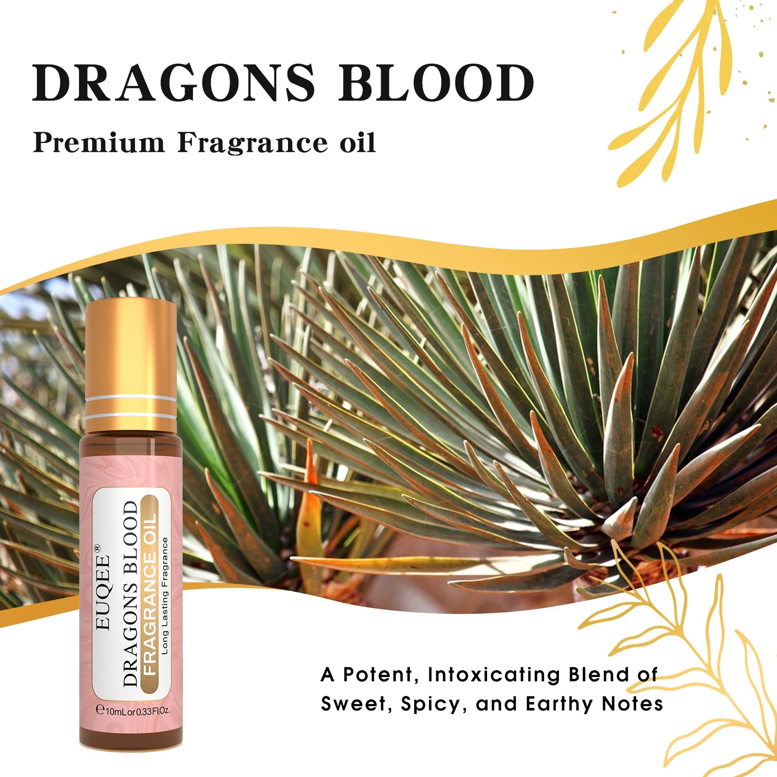 EUQEE 10ml Premium Men's Fragrance Oil For Car Diffuser Aromatherapy Vanilla Musk Leather Amber Romance Aroma Essential Oils