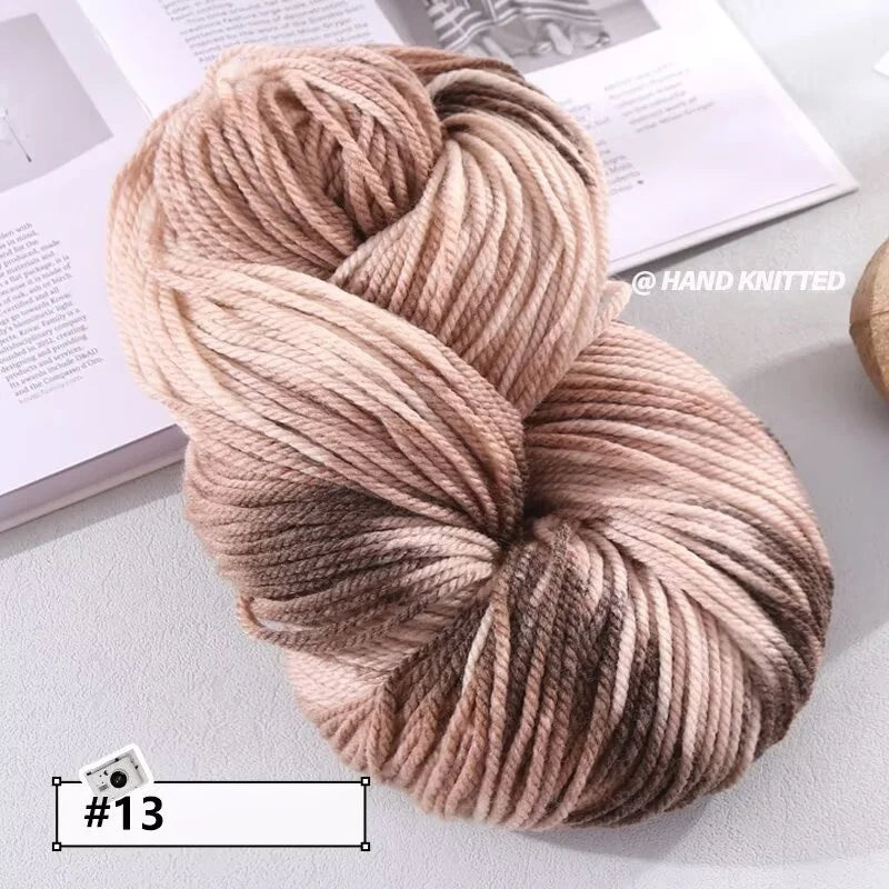 Yarn, Chunky Color Gradient for Handmade Coats, Scarves, Hats & Gloves