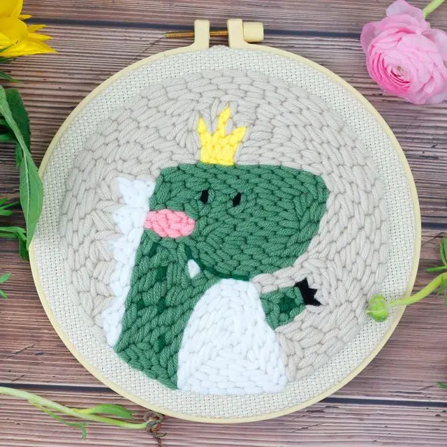 Punch Needle Kit, SDOYUNO Animal Patterns with Yarn & Threader Tools