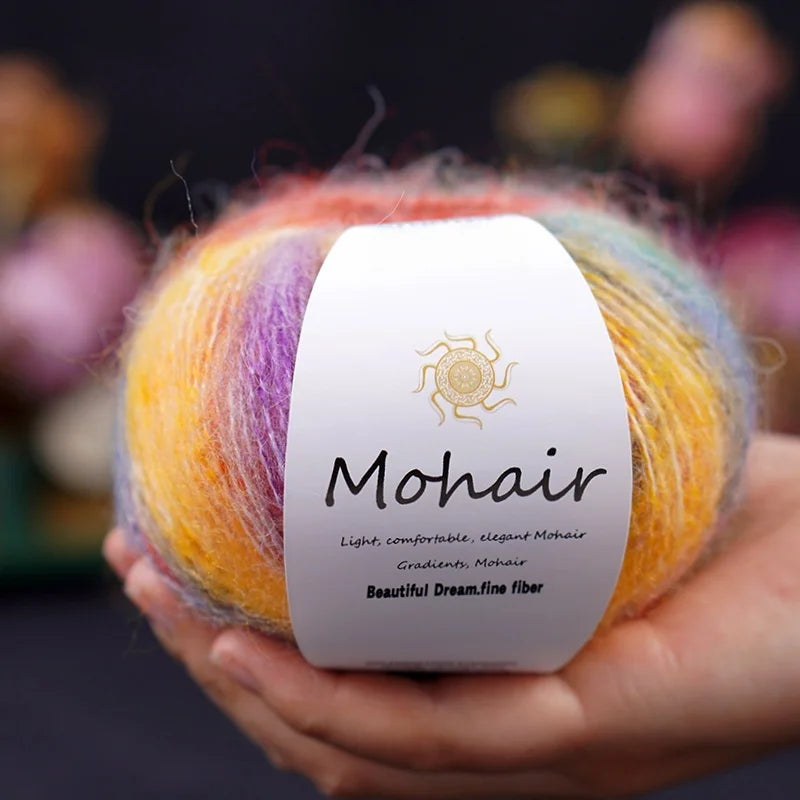 Yarn, Striped Gradient for Crochet Openwork Sweaters, Scarves & Shawls