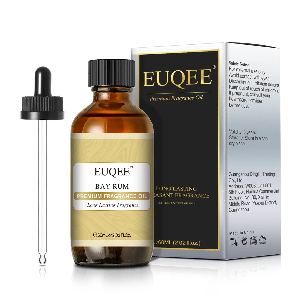 EUQEE Premium Fragrance Oil 60ml Glass Dropper Candle Soap DIY 13 Scents