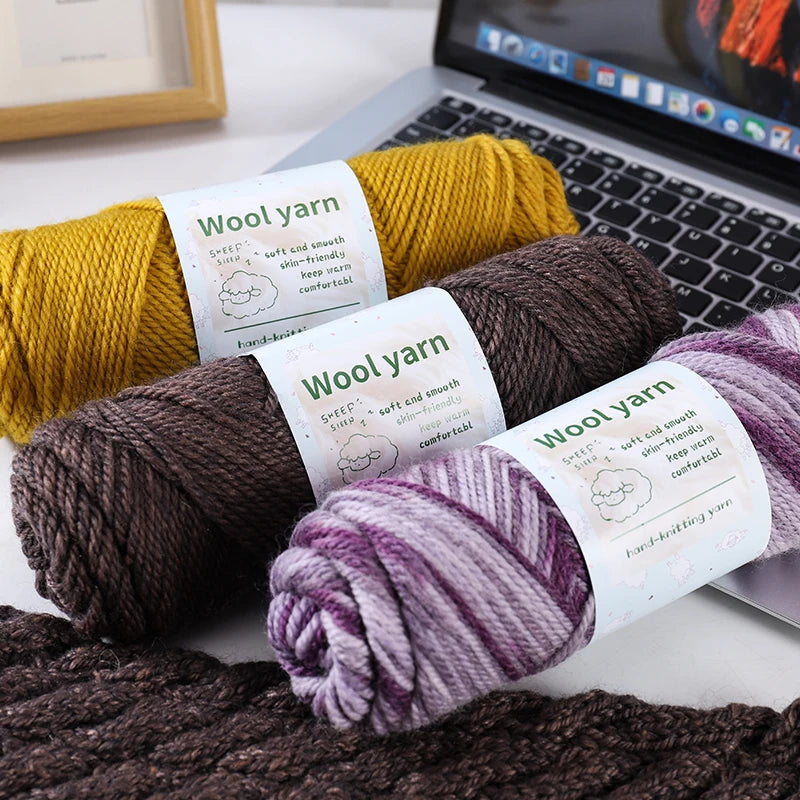 Yarn, Thick Rainbow Gradient for Coats, Scarves, Gloves & Creative Knitwear