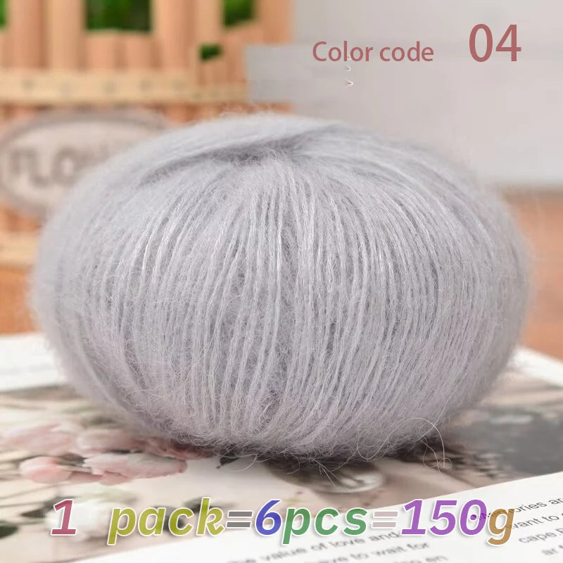 Yarn, Mohair Blend for Hand Knitting, Crochet & Creative Needlecraft Projects